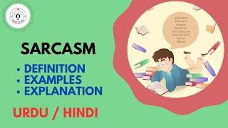 What is Sarcasm Rhetorical Device Explain in Hindi  Urdu [upl. by Allesiram]