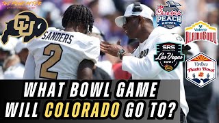 What Bowl Game will Colorado Buffaloes GO TO  Peach Bowl Las Vegas Bowl Alamo Bowl [upl. by Jocelyne]