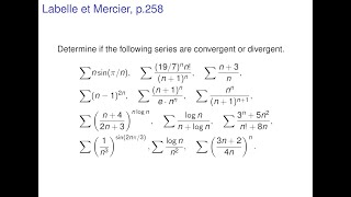 Analysis  Cauchy condensation Ratio Root Comparison tests for convergence of numerical series [upl. by Ahtelra]