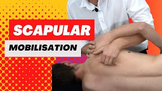 Scapular Mobilisation Joint Play Technique Demonstration Video [upl. by Lasky]