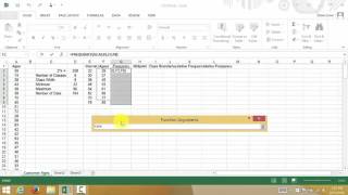 Excel Creating A Frequency Distribution Table [upl. by Naesed128]