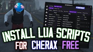 How to Install Lua Scripts for Cherax  FREE Mod Menu  MoneyUnlocksHeist EditorMore [upl. by Leahpar]