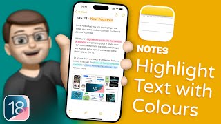 Enhance Your Notes with iOS 18’s Highlighting Tools [upl. by Domenic258]