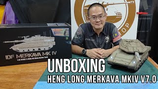 unboxing the latest Heng Long RC Tank the IDF Merkava MK IV [upl. by Osrock]