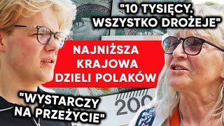 Emerytka vs student “Za mało ludzie zarabiają” Najniższa krajowa dzieli Polaków [upl. by Francene700]