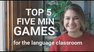 TOP 5 FIVE MINUTE GAMES for English class [upl. by Sivar]