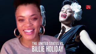 Andra Day THE UNITED STATES VS BILLIE HOLIDAY Interview [upl. by Gazo338]