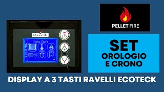 TUTORIAL 2023 Lorologio e il Cronotermostato sul display a 3 tasti di Ravelli Ecoteck [upl. by Sarat]