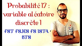 Probabilité 17  variable aléatoire discrète 1 s2lafac adnantaalim [upl. by Dibbrun]