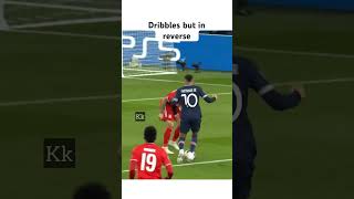 Football dribbles but in reverse 🔥 [upl. by Nagear]