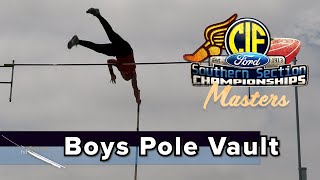 2023 TF  CIFss Masters  Pole Vault Boys [upl. by Bronez]