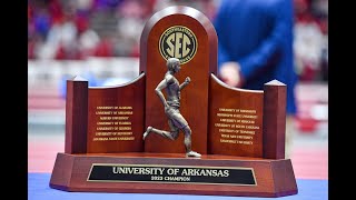 Arkansas track coaches Chris Bucknam Chris Johnson preview SEC Indoor Championships [upl. by Heyes]