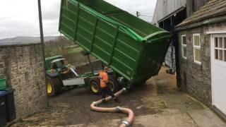 Transmanut Agri Tipper Blower for Woodchip [upl. by Nylesor]