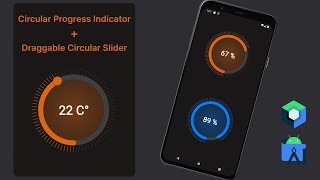 Android Circular Progress Indicator  Draggable Circular Slider in Jetpack Compose  Android Studio [upl. by Luane]