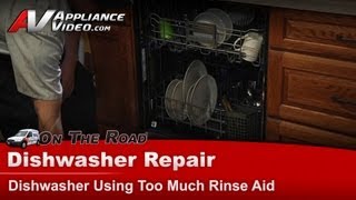 KitchenAid Dishwasher Repair  Using Too Much Rinse Aid  Dispenser Assembly [upl. by Schroer]