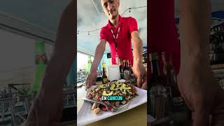 Mariscos en Cancún  La Palapa del Mayor cancun playa mar ceviche camarones restaurante [upl. by Aliuqat172]