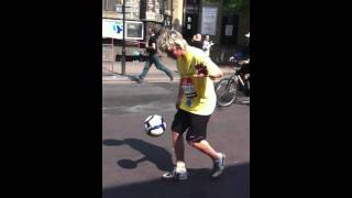 John Farnworth during London Marathon 2011 for Kick4Life 55 miles [upl. by Genia]