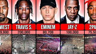 Famous Rappers Biggest Concerts [upl. by Gustin881]