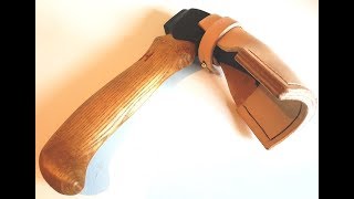 Step By Step How To Make A Leather Adze Cover [upl. by Blum949]