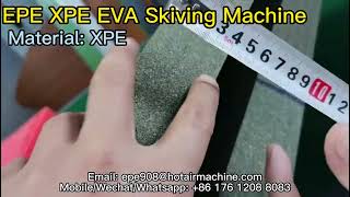 Polyethylene Foam Skiving Splitting Machine for epe xlpe xpe eva pu [upl. by Hymen424]