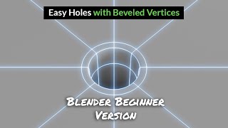 Vertex to Hole with Quad Topology  Step by step Blender beginner version  Blender Secrets [upl. by Refinney]