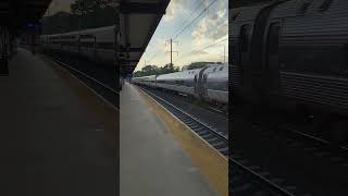 AMTRAK PASSING BY METROPARK NJ shorts train [upl. by Ariayek304]