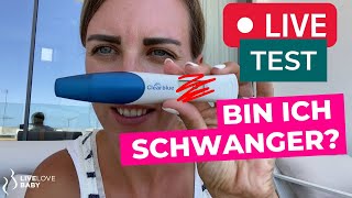 Bin ich schwanger Live Schwangerschaftstest I Schwangerschafts VLOG 1 [upl. by Nnylatsirk]