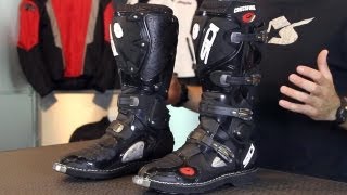 Sidi Crossfire Boots from MotorcycleSuperstorecom [upl. by Ydissak]