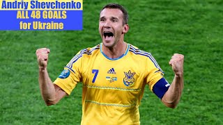 Andriy Shevchenko ◉ All 48 Goals for Ukraine 🇺🇦 [upl. by Mindi727]