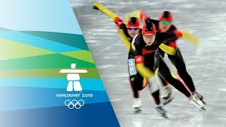 Speed Skating Ladies Team Pursuit Highlight  Vancouver 2010 [upl. by Enamrahs]