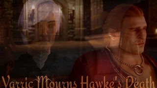 Dragon Age Inquisition Varric Mourns Hawkes Death Fenris Romance [upl. by Filbert]