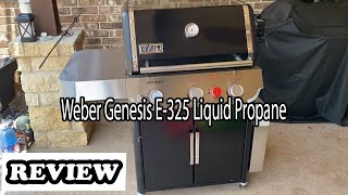 Weber Genesis E325 Liquid Propane Grill Review 2024 [upl. by Kasevich]