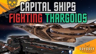 Elite Dangerous I Capital Ships Thargoid Combat  Farragut Class Battle CruiserampMajestic Interdictor [upl. by Birdella79]