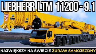 LIEBHERR LTM 1120091 – Największy Samojezdny Żuraw Na Świecie [upl. by Kcirde269]