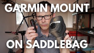 How to Attach a Garmin Varia or any Garmin Mount to a Saddlebag [upl. by Cristie]