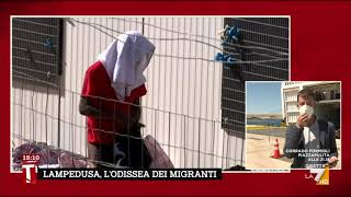 Lampedusa lodissea dei migranti nelle immagini di Tagadà [upl. by Ecirp919]