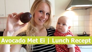 Avocado Met Ei  Gezonde Lunch Kookvideo [upl. by Mattias]