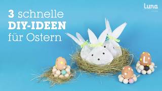 Basteln für Ostern 3 schnelle DIY Ideen [upl. by Kafka]