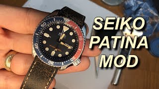 Seiko Patina Mod Using Coffee [upl. by Pence]