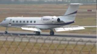 Gulfstream G550 Landing at Helsinki Airport Finland [upl. by Annoeik]