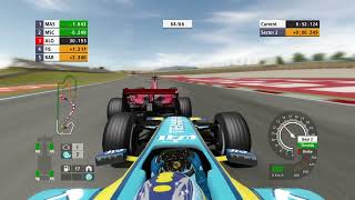 F1 2006 Championship Edition Catalunya Fernando Alonso 100 Race Hardest Difficulty [upl. by Emmott478]