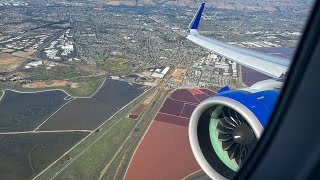 United Airlines A321neo breathtaking approach amp landing SFO [upl. by Maddy814]