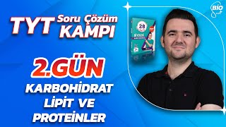 Karbohidrat Lipit Protein Soru Çözümü  21 Günde TYT Biyoloji Kampı2 [upl. by Doyle352]