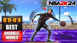 BEST DRIBBLE MOVES for 64 PGs amp under in NBA 2K24😈 ELITE ISO SIGSCOMP [upl. by Gretal]