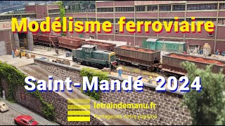 Exposition modélisme ferroviaire Saint Mandé 2024 trains miniatures [upl. by Brandais657]