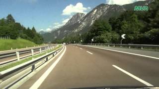 Von Österreich nach Italien über die A10 A2 A23 [upl. by Aihseym173]