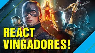 REACT DO ÚLTIMO TRAILER DE VINGADORES ULTIMATO [upl. by Ikairik867]