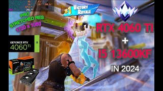 RTX 4060 Ti Fortnite  i5 13600KF  RTX 4060 Ti  STRETCHED RES  Performance Mode  Solo Ranked [upl. by Hosea]