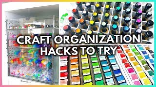 11 BEYOND CLEVER CRAFT ORGANIZATION HACKS YOUll WANT TO TRY [upl. by Hashum]