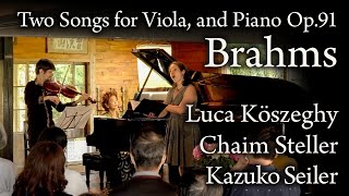 Brahms Two Songs for Viola and Piano Op91 Concert Hall Kalavinka in Kyoto Japan Live2023 [upl. by Styles]